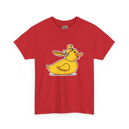 Unisex Heavy Cotton Tee (Duck Bird Brain)