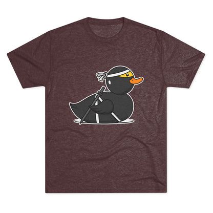 Unisex Tri-Blend Crew Tee (Ninja Duck)
