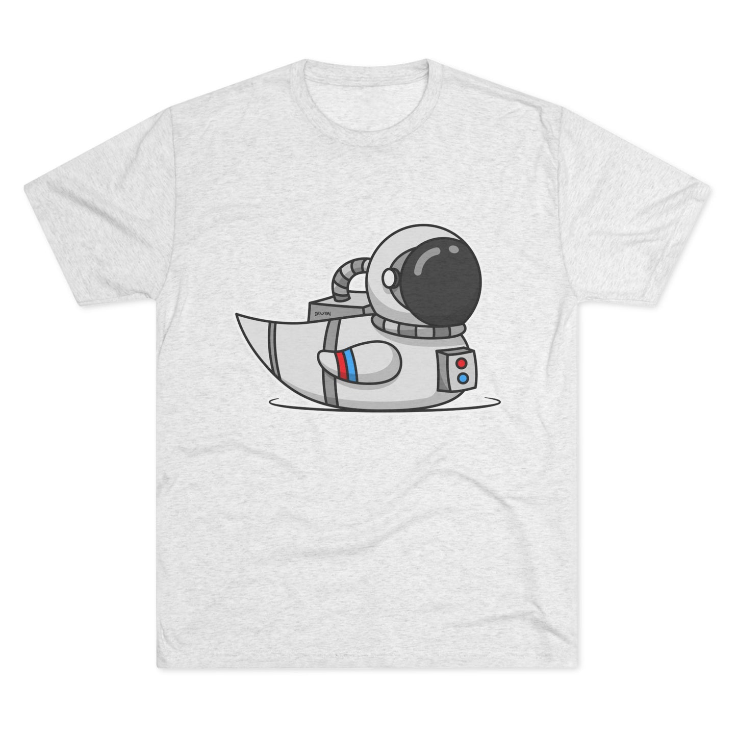 Unisex Tri-Blend Crew Tee (Astronaut Duck)