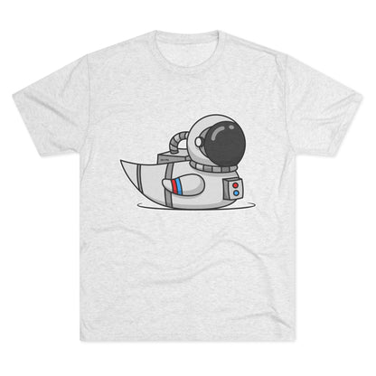 Unisex Tri-Blend Crew Tee (Astronaut Duck)