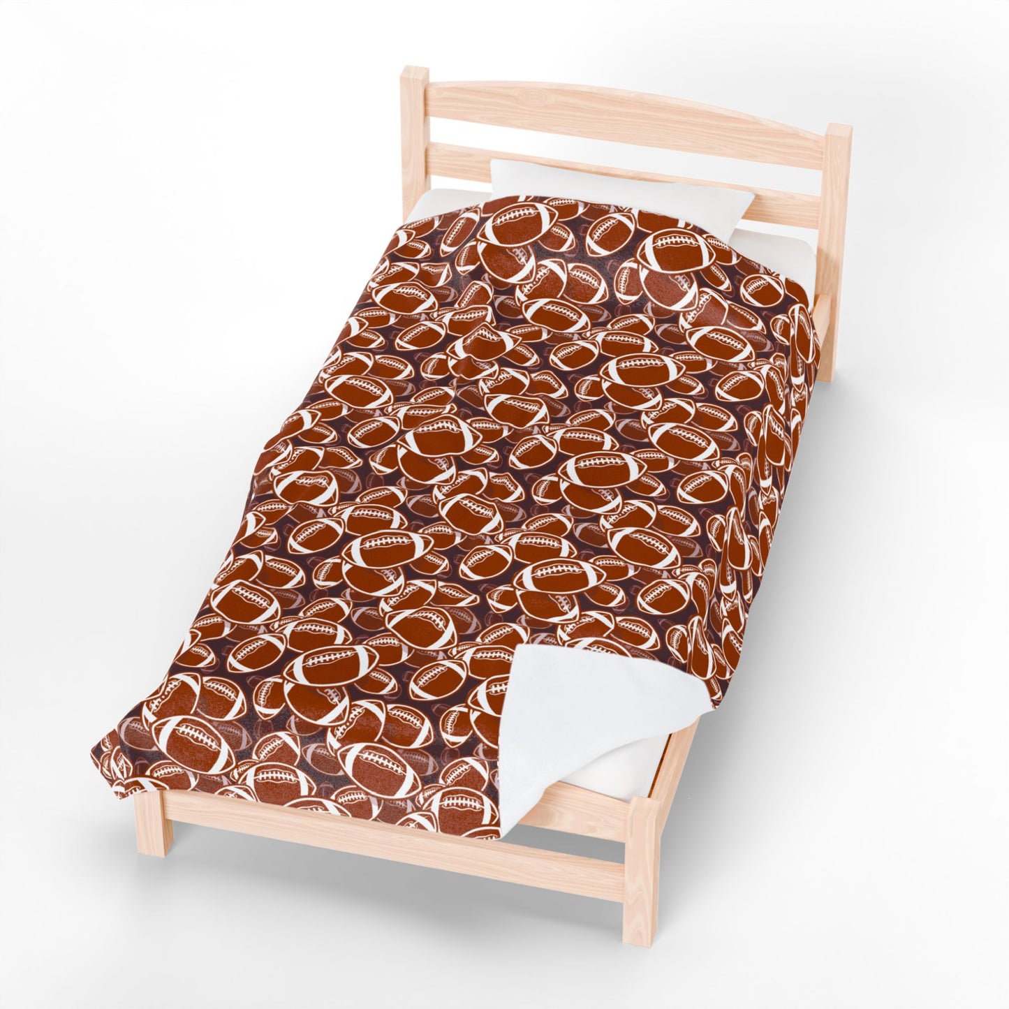 Velveteen Plush Blanket (Football)
