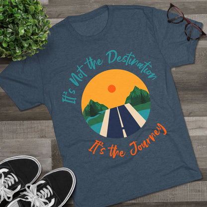 Unisex Tri-Blend Crew Tee (It's not Destination, It's Journey)