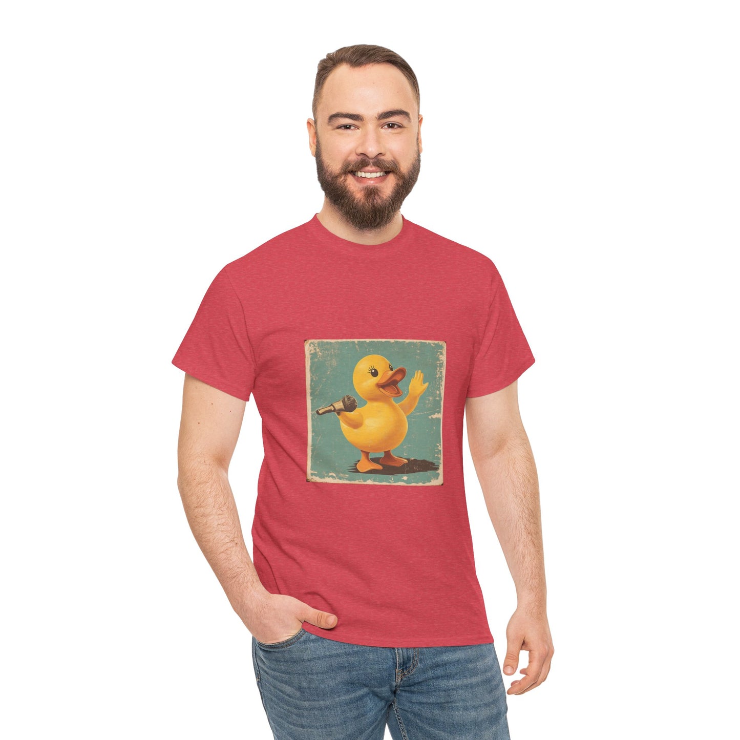 Unisex Heavy Cotton Tee (Karaoke Duck)