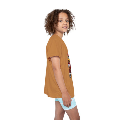 Kids Sports Jersey - Light Brown (Hockey Quax)