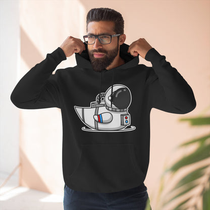 Three-Panel Fleece Hoodie (Astronaut Duck)