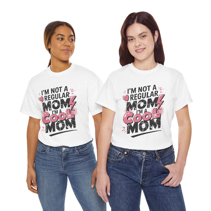 Unisex Heavy Cotton Tee (I'm Not a Regular Mom, I'm a Cool Mom)