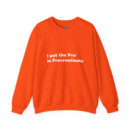 Unisex Heavy Blend™ Crewneck Sweatshirt (Pro' Procrastinate)