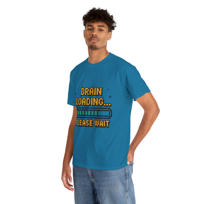 Unisex Heavy Cotton Tee (Brain Loading...Please Wait)