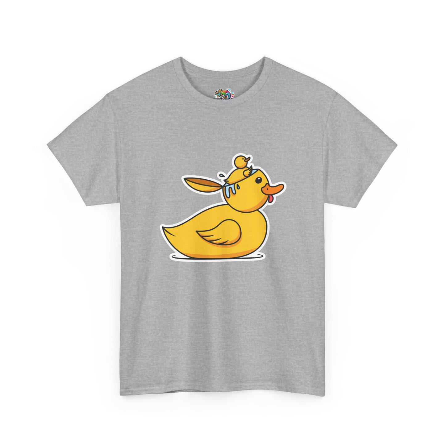 Unisex Heavy Cotton Tee (Duck Bird Brain)