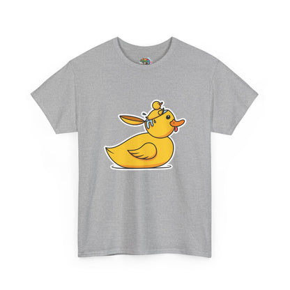 Unisex Heavy Cotton Tee (Duck Bird Brain)