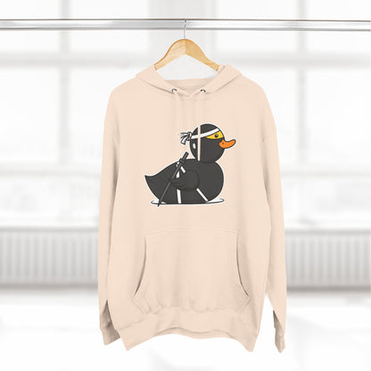 Three-Panel Fleece Hoodie (Ninja Duck)