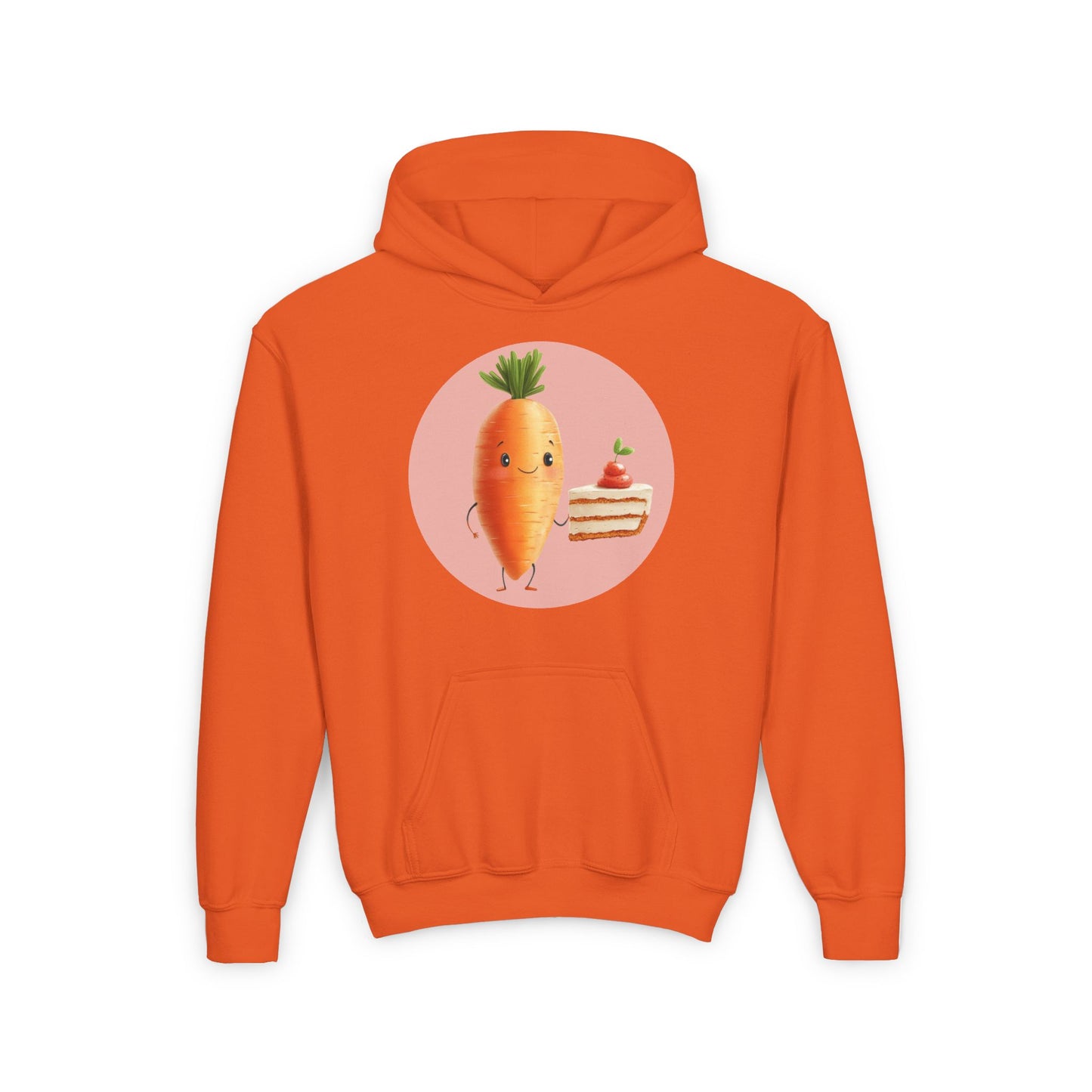 Youth Heavy Blend Hooded Sweatshirt (Carrot Cake)