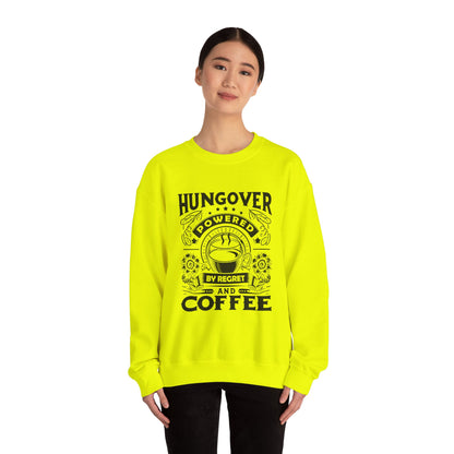 Unisex Heavy Blend™ Crewneck Sweatshirt (Hungover - Powered by Coffee)