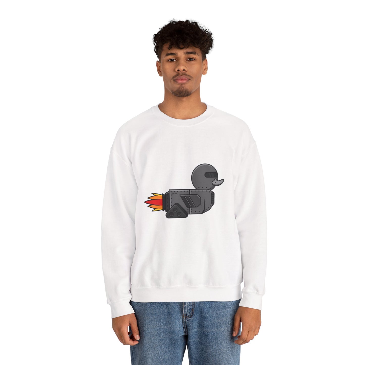 Unisex Heavy Blend™ Crewneck Sweatshirt (Robot Duck)