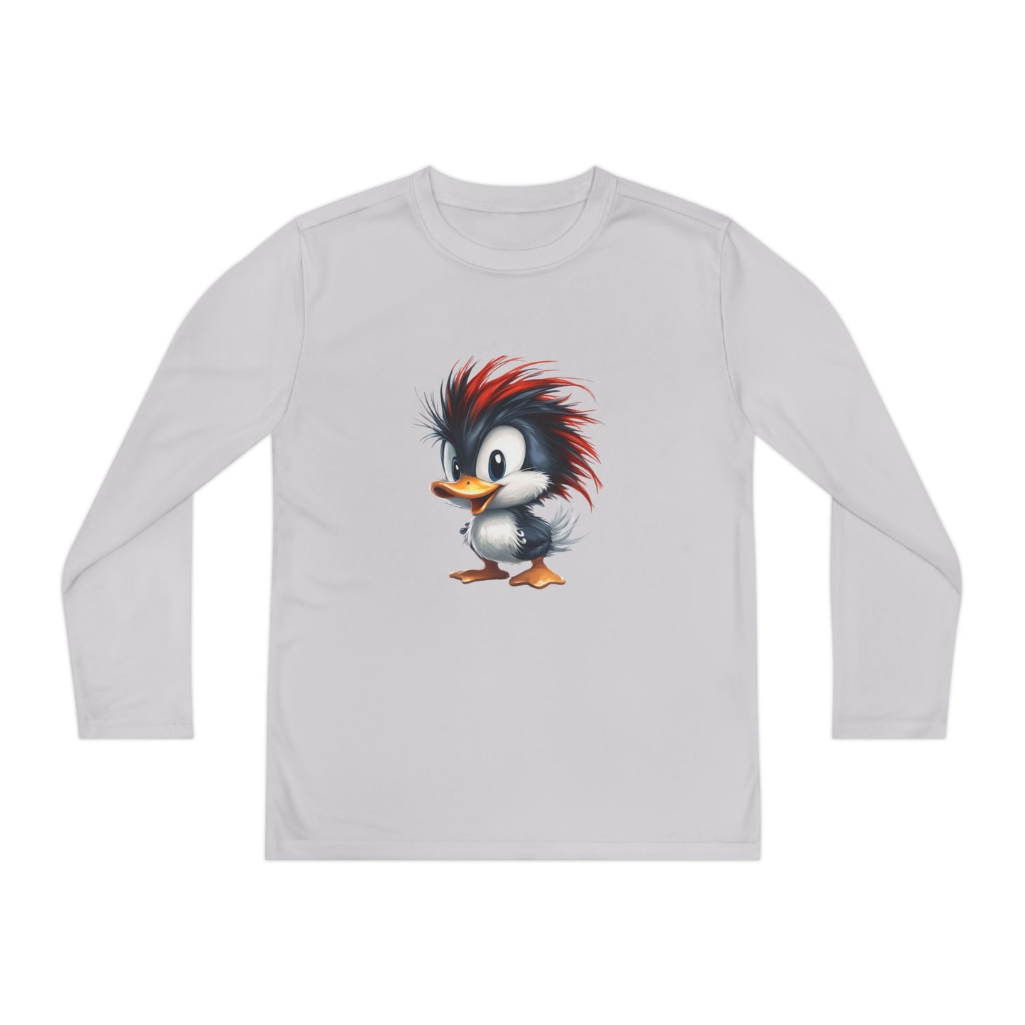 Youth Long Sleeve Competitor Tee (Red Hair Duck)