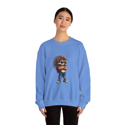 Unisex Heavy Blend™ Crewneck Sweatshirt (Cool Hedgehog)