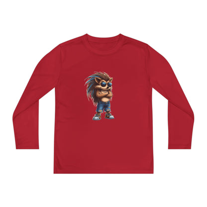 Youth Long Sleeve Competitor Tee (Cool Hedgehog)