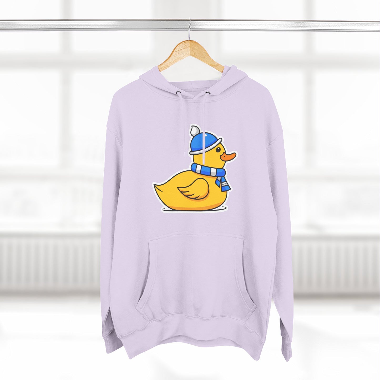 Three-Panel Fleece Hoodie (Chilly Duck)