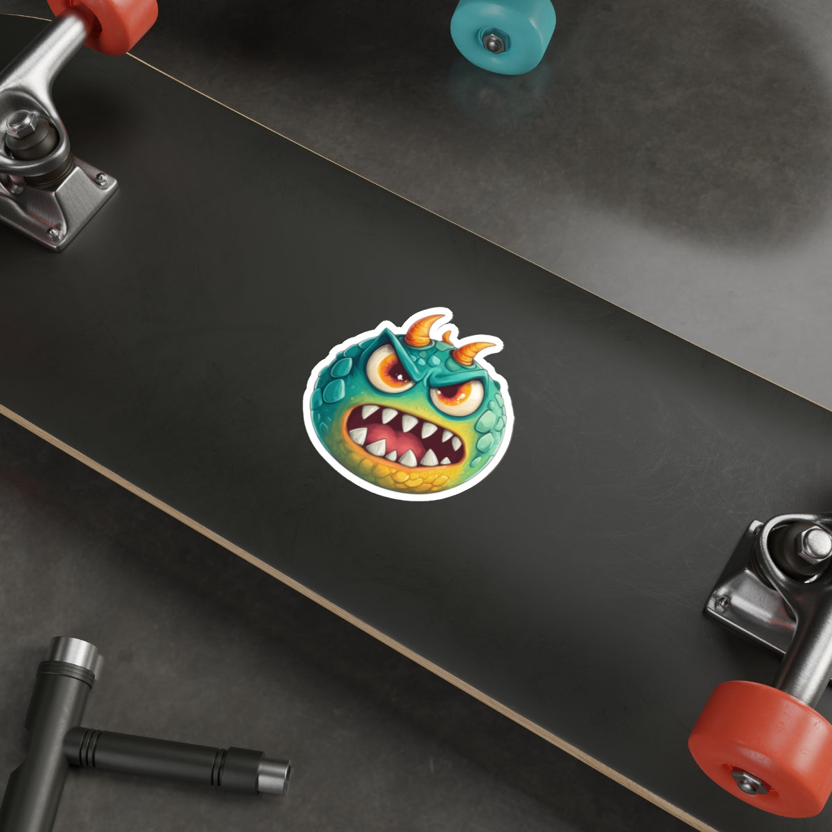 Die-Cut Stickers | Vibrant Art for Personalization (Green Monster 2)