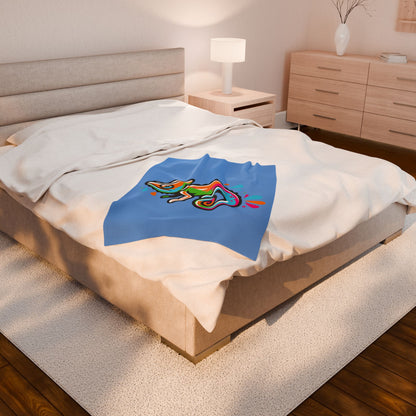 Velveteen Plush Blanket (DC Logo)
