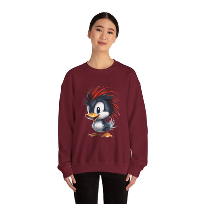 Unisex Heavy Blend™ Crewneck Sweatshirt (Red Hair Duck)