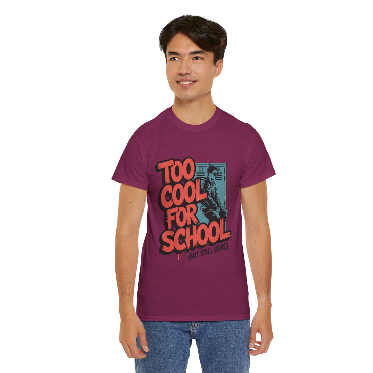Unisex Heavy Cotton Tee (Too Cool For School)