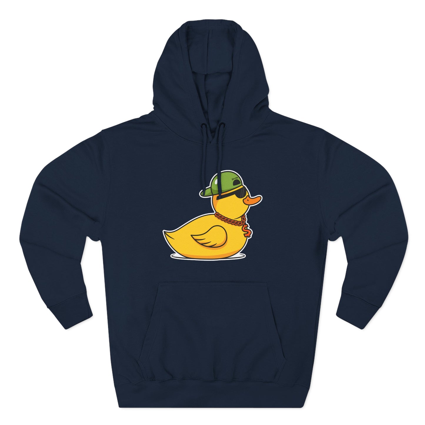 Three-Panel Fleece Hoodie (Gangster Duck)