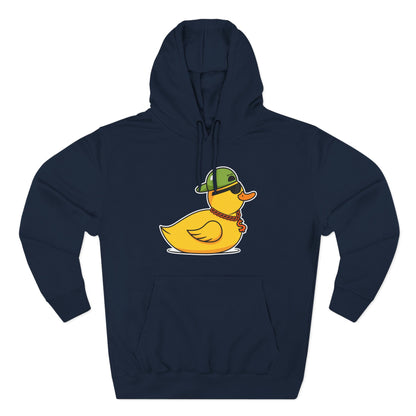 Three-Panel Fleece Hoodie (Gangster Duck)