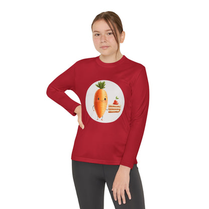 Youth Long Sleeve Competitor Tee (Carrot Cake)