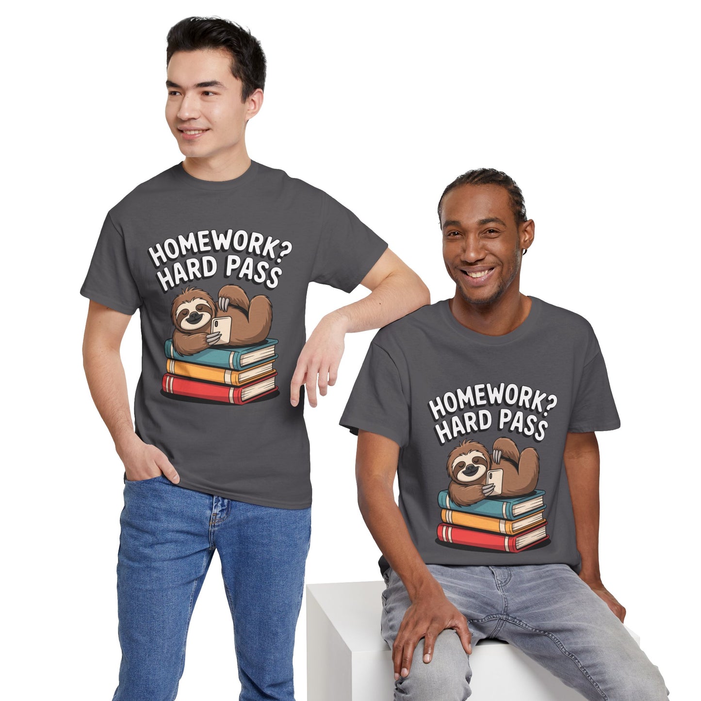 Unisex Heavy Cotton Tee (Homework? Hard Pass)