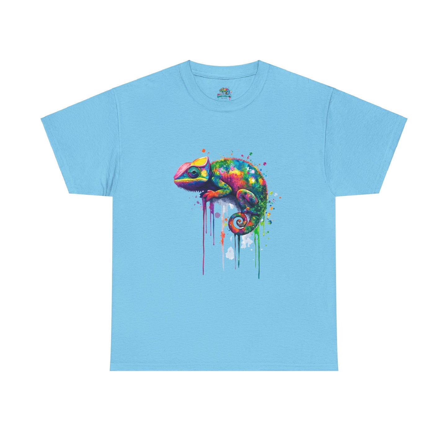 Unisex Heavy Cotton Tee (Realistic Chameleon)