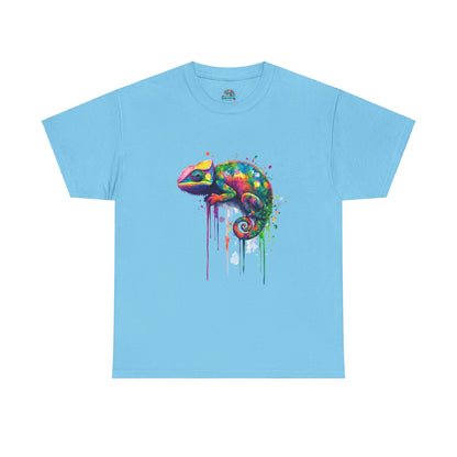 Unisex Heavy Cotton Tee (Realistic Chameleon)