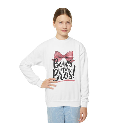 Youth Crewneck Sweatshirt (Bows before Bros)