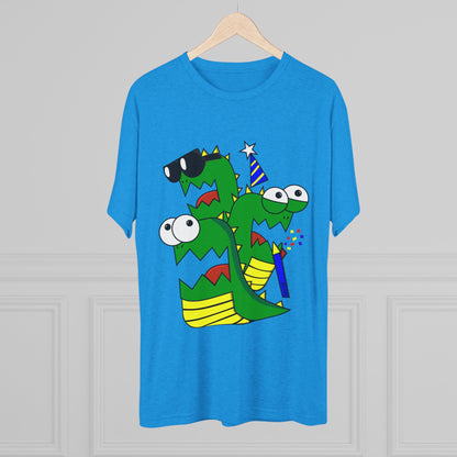 Unisex Tri-Blend Crew Tee (Larry the Snake thing)