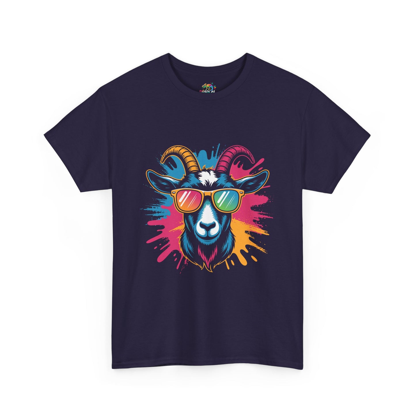 Unisex Heavy Cotton Tee (Colorful Goat)