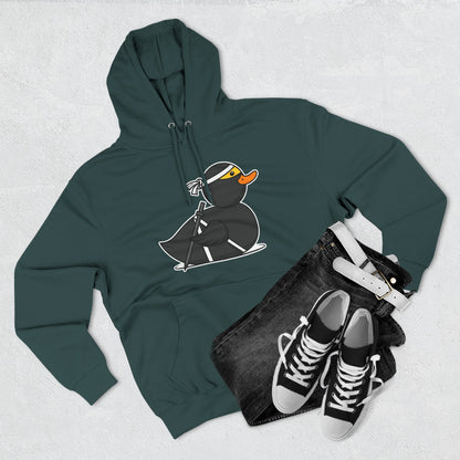 Three-Panel Fleece Hoodie (Ninja Duck)