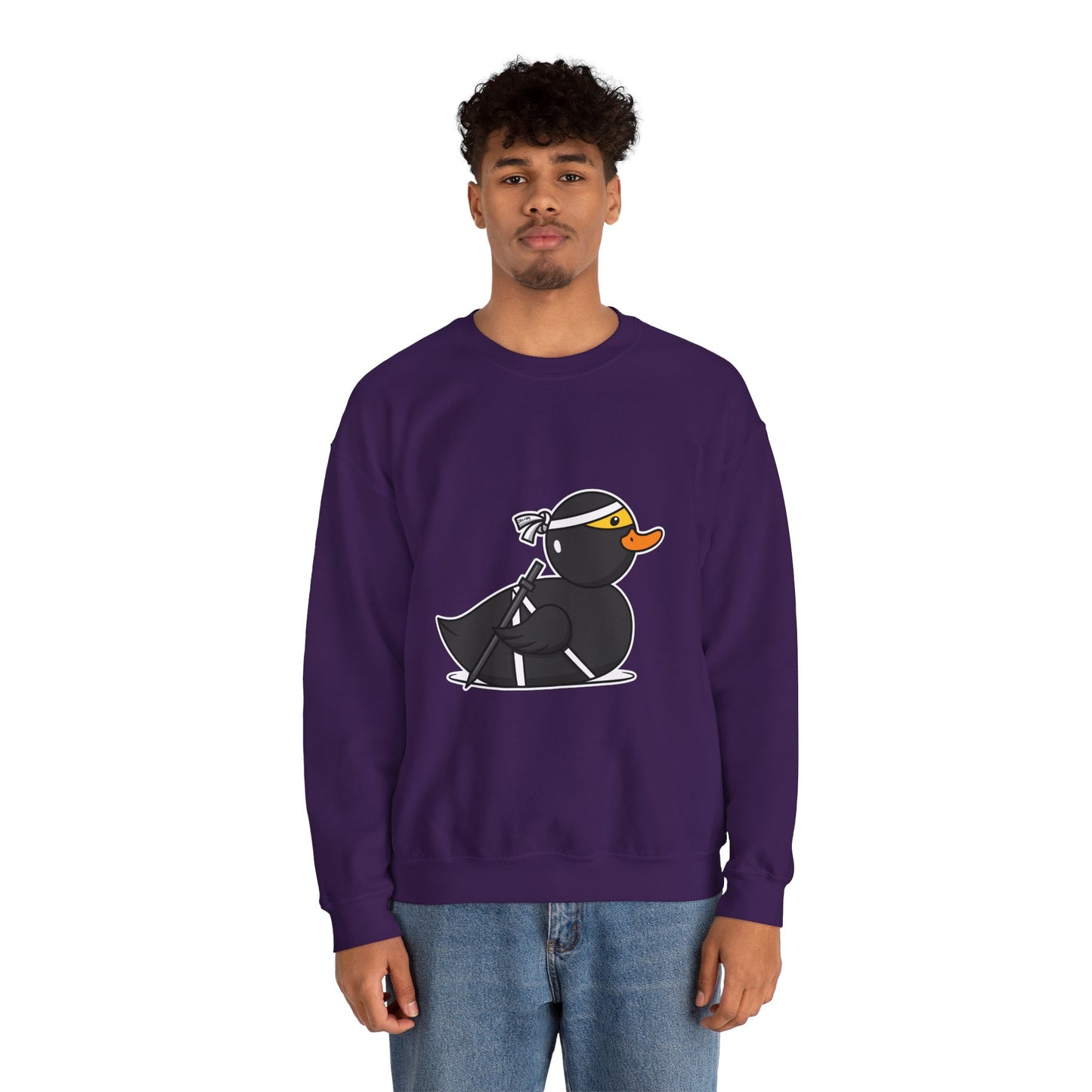 Unisex Heavy Blend™ Crewneck Sweatshirt (Ninja Duck)