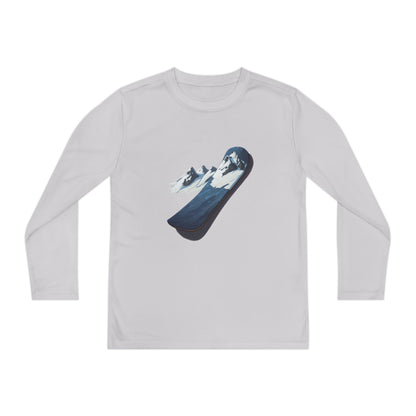 Youth Long Sleeve Competitor Tee (Mountain Snowboard)