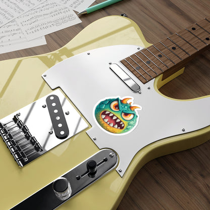 Die-Cut Stickers | Vibrant Art for Personalization (Green Monster 2)