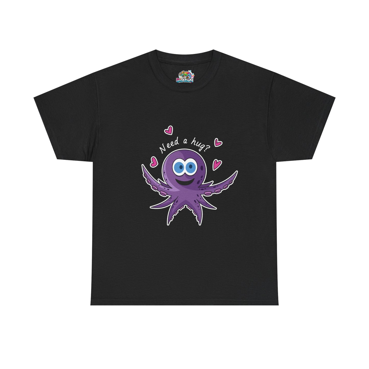 Unisex Heavy Cotton Tee (Octopus Hug)