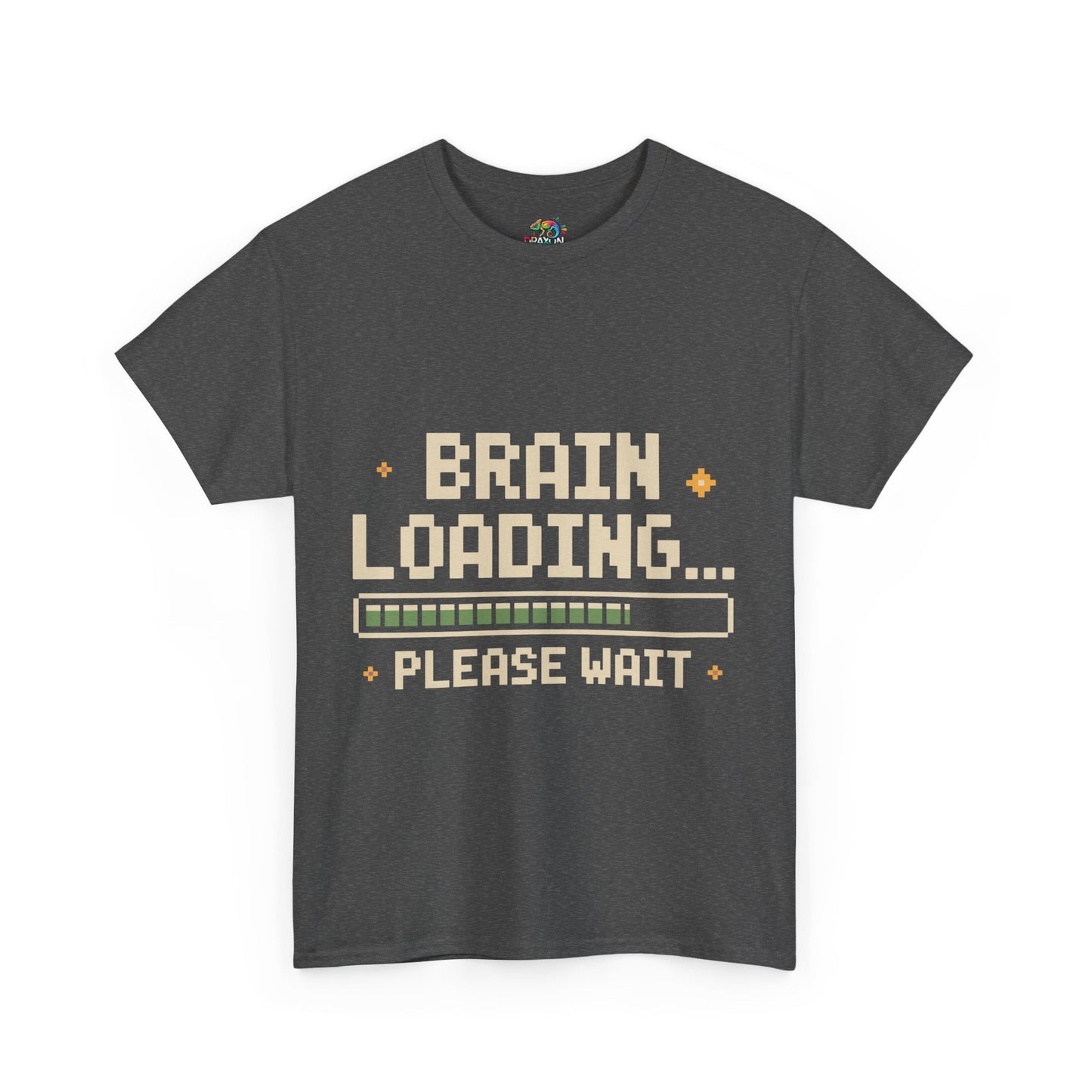 Unisex Heavy Cotton Tee (Brain Loading...Please Wait)