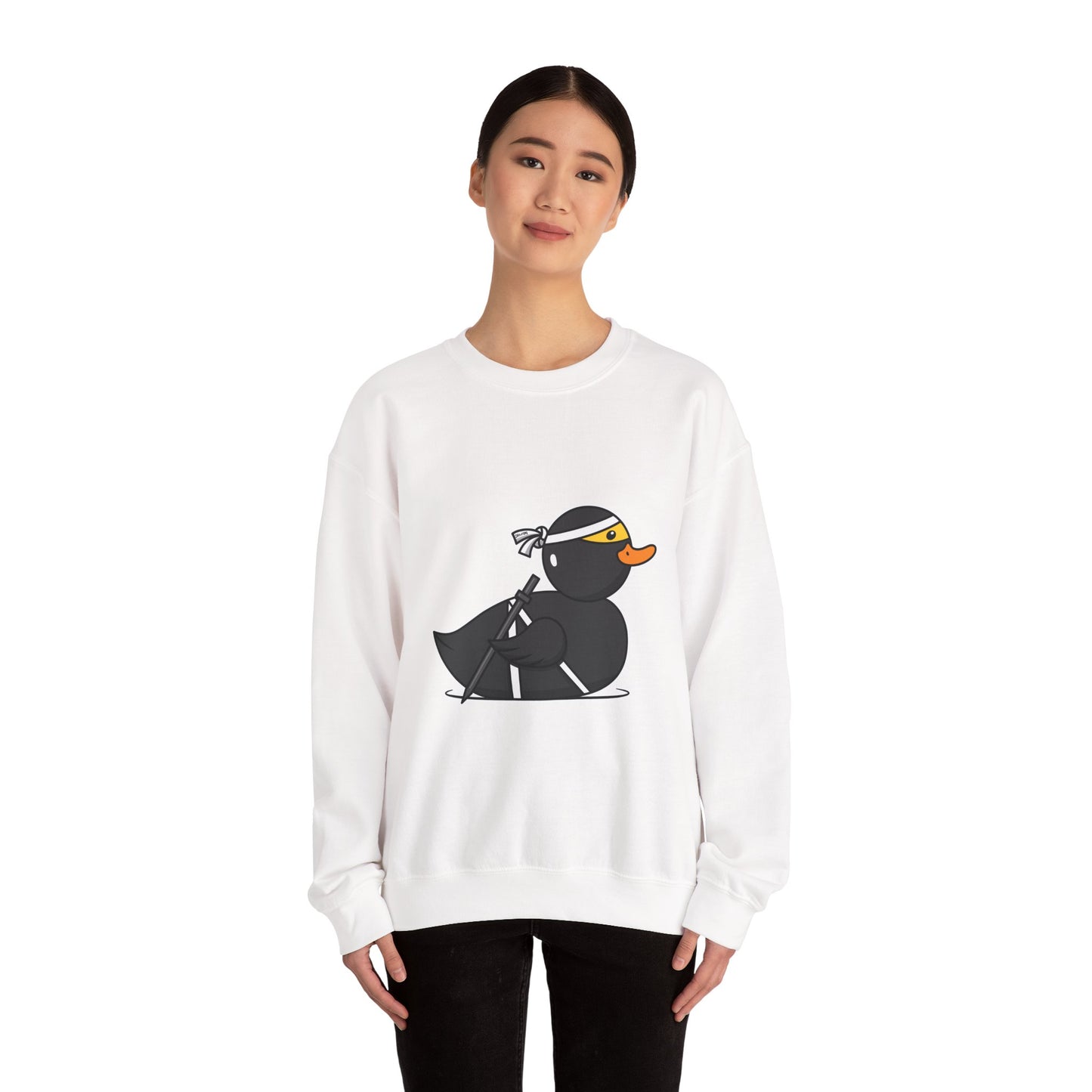 Unisex Heavy Blend™ Crewneck Sweatshirt (Ninja Duck)