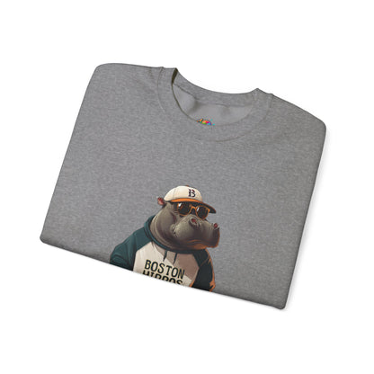 Unisex Heavy Blend™ Crewneck Sweatshirt (Boston Hippos)