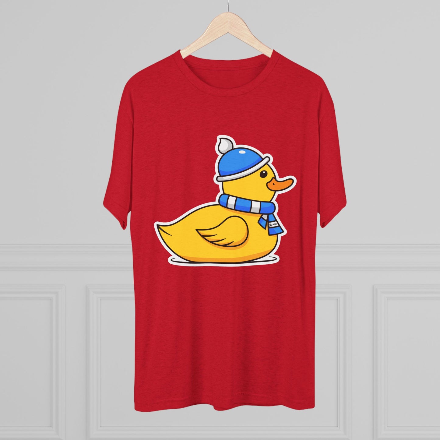 Unisex Tri-Blend Crew Tee (Chilly Duck)