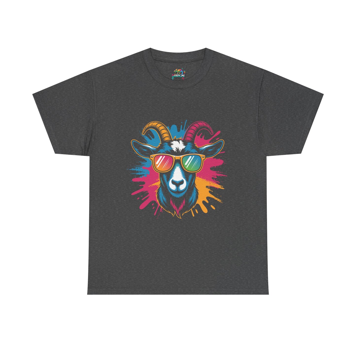 Unisex Heavy Cotton Tee (Colorful Goat)