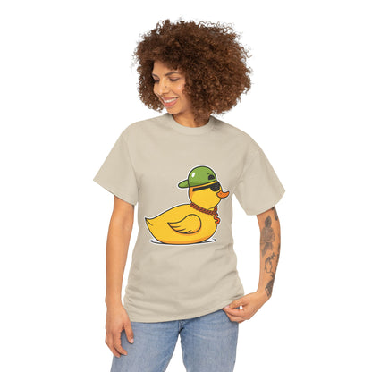 Unisex Heavy Cotton Tee (Gangster Duck)