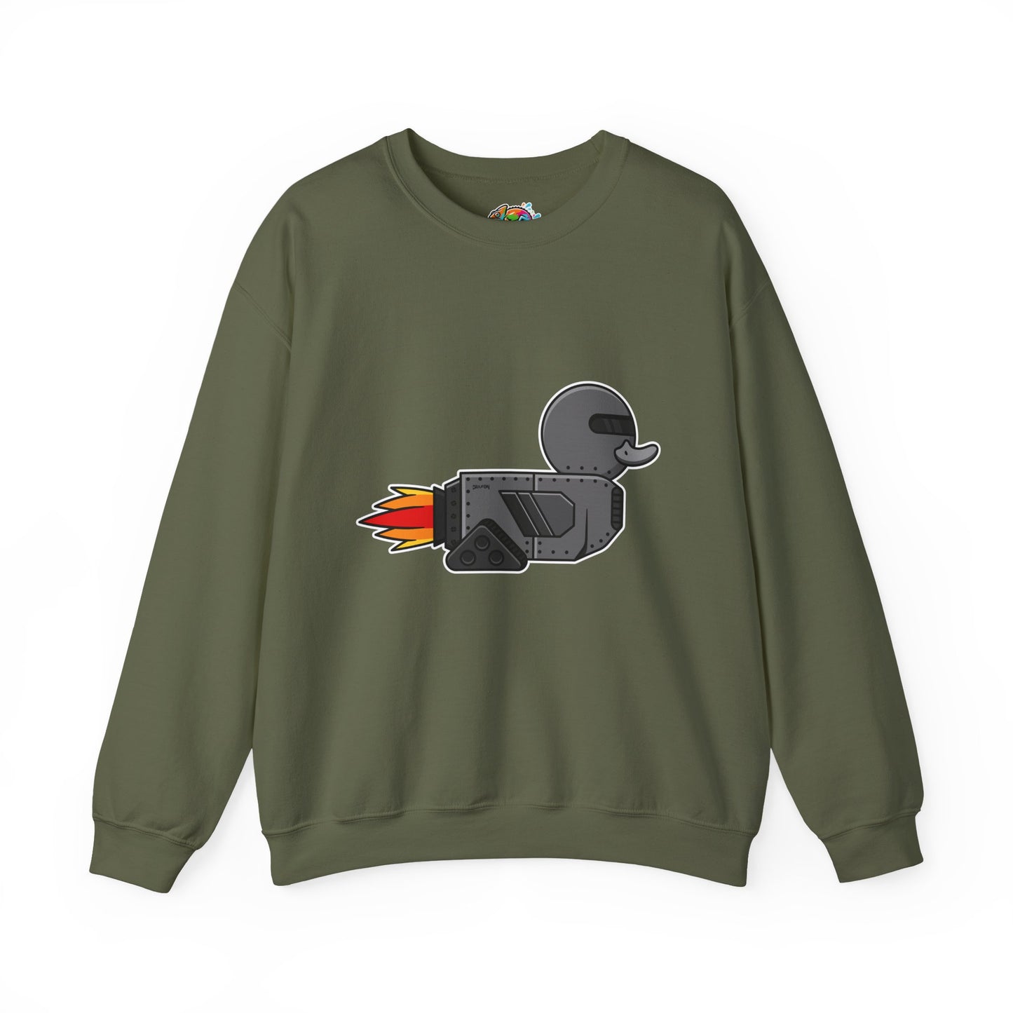 Unisex Heavy Blend™ Crewneck Sweatshirt (Robot Duck)