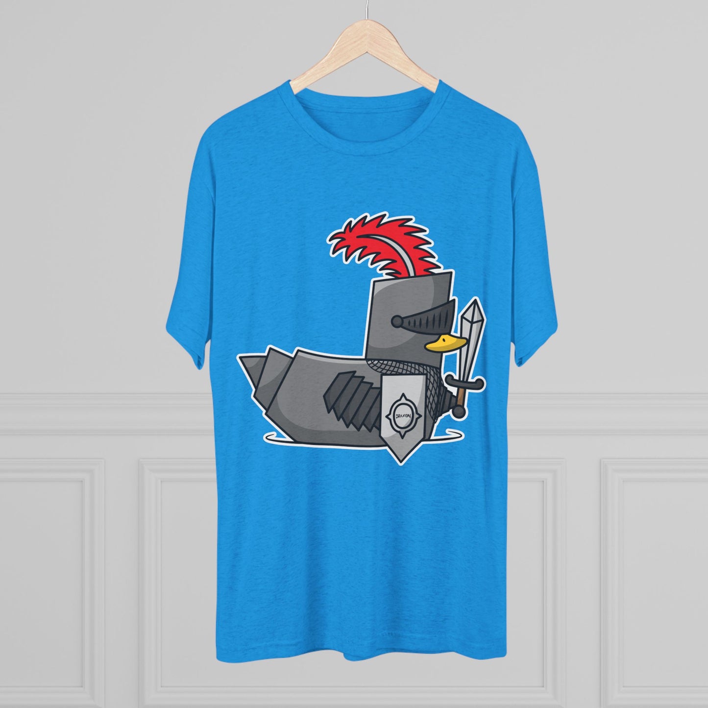 Unisex Tri-Blend Crew Tee (Knight Duck)