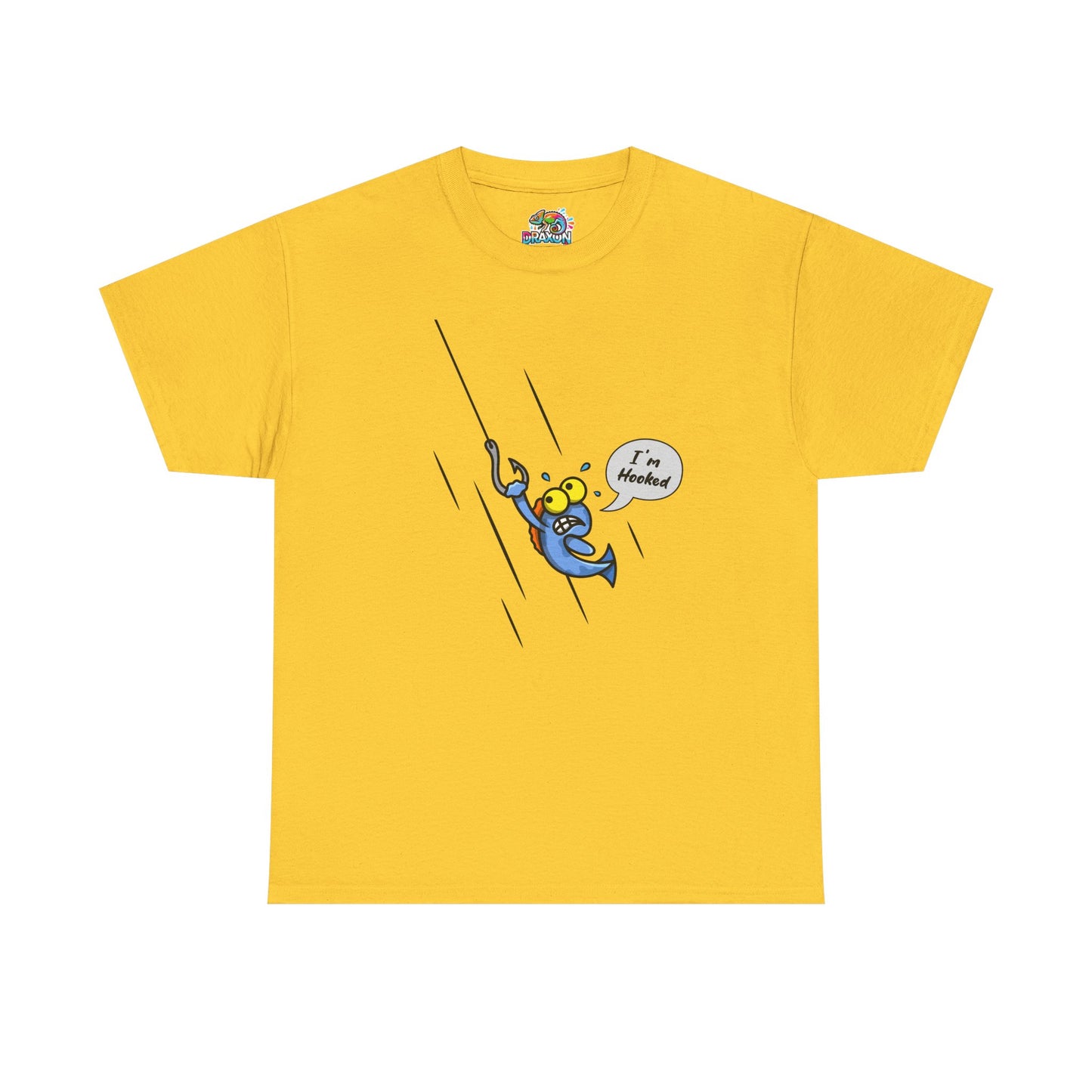 Unisex Heavy Cotton Tee (Fishing Hooked)