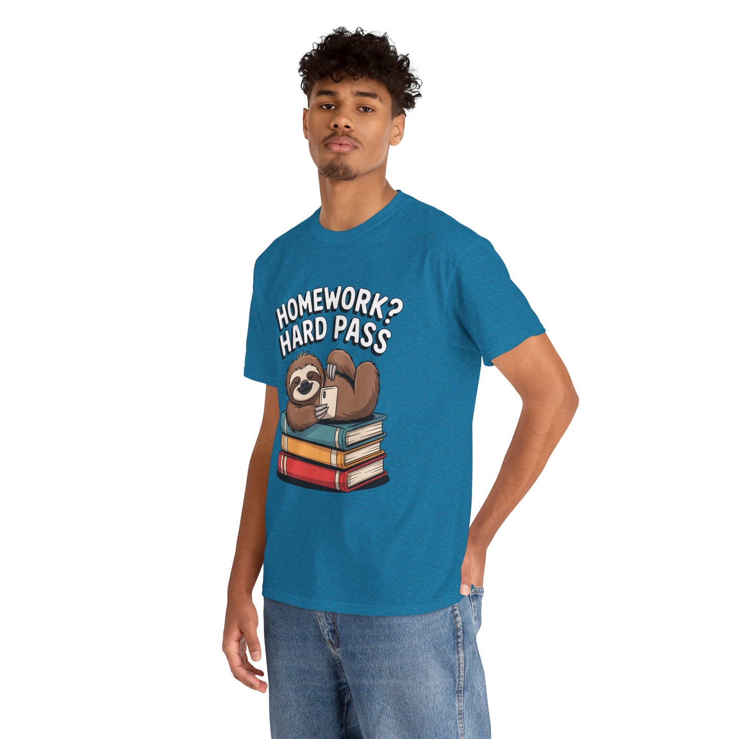 Unisex Heavy Cotton Tee (Homework? Hard Pass)